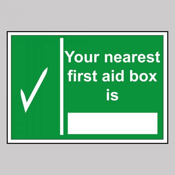 First aid Box Safety Sign