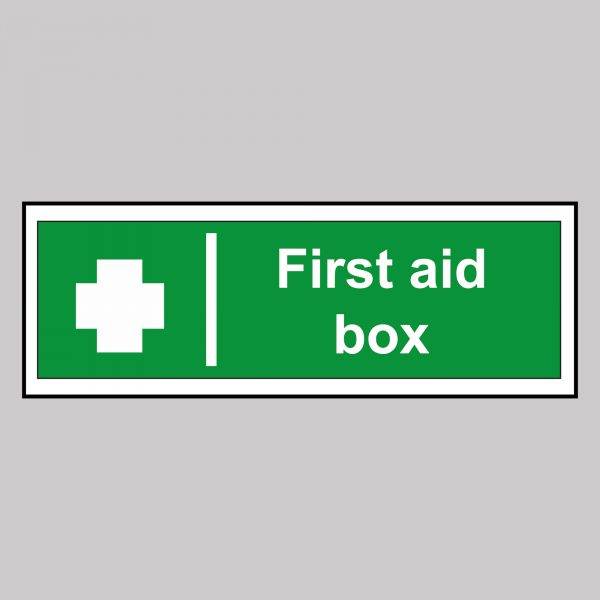 First Aid Box Green Safety Sign