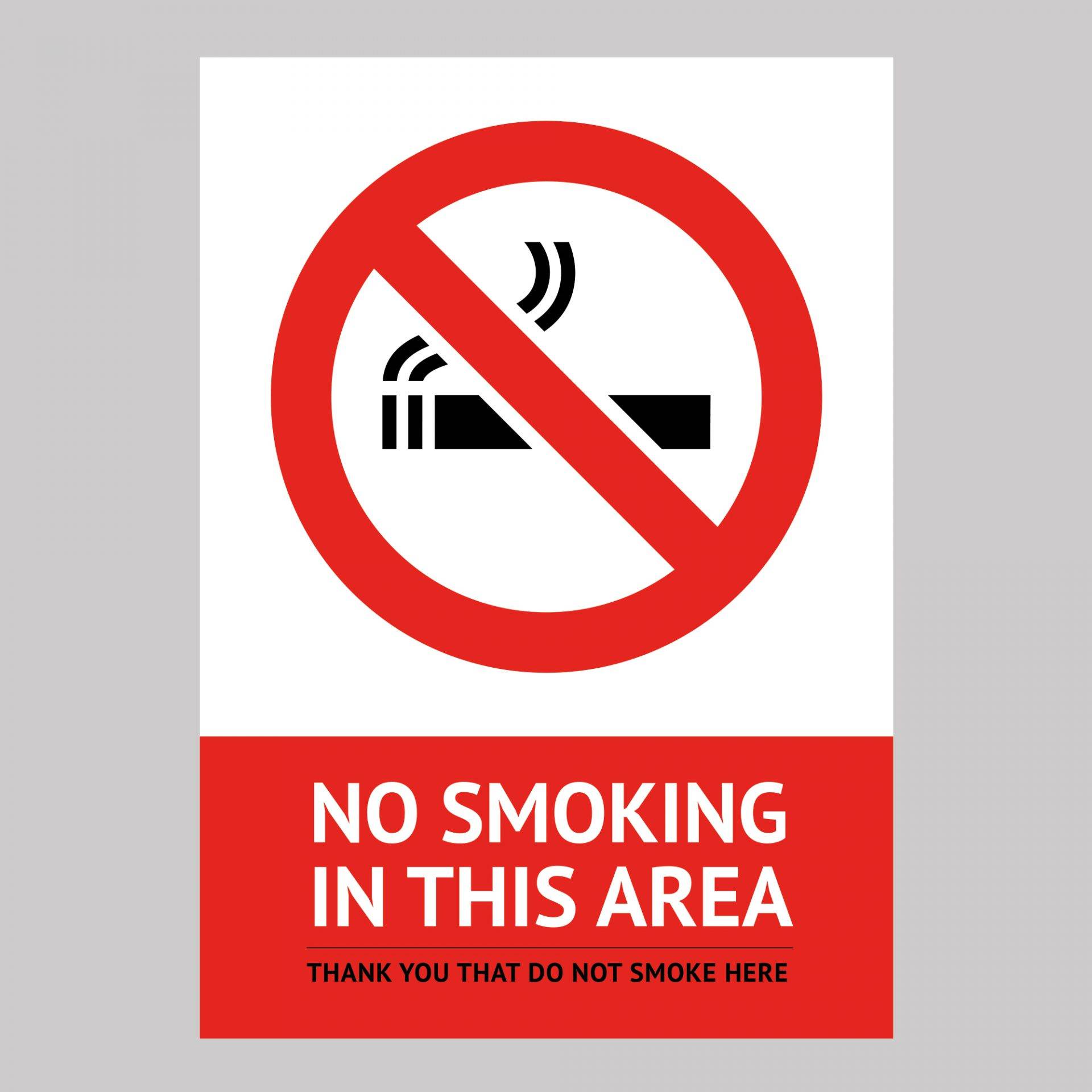 No Smoking Area