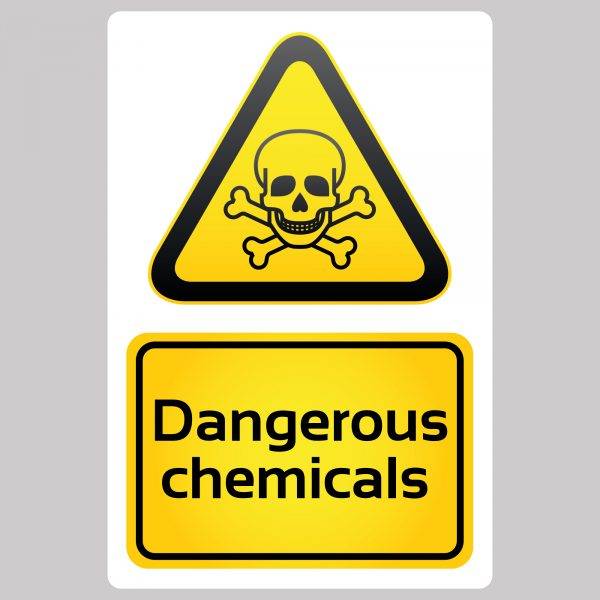 Dangerous Chemicals Safety Sign