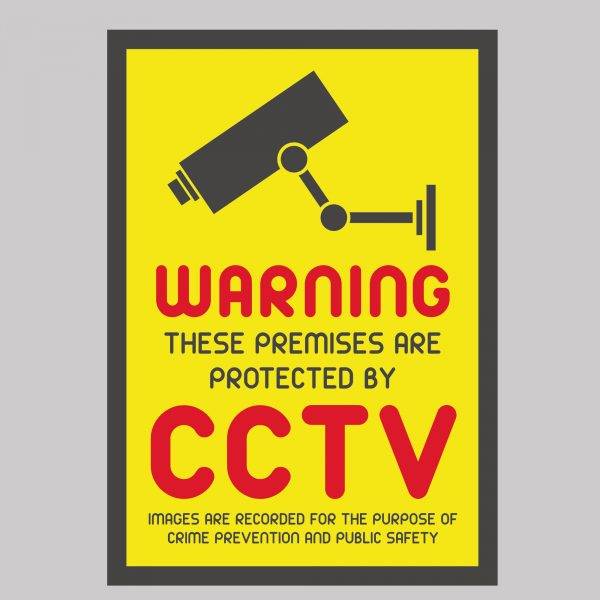 Warning CCTV Safety Sign