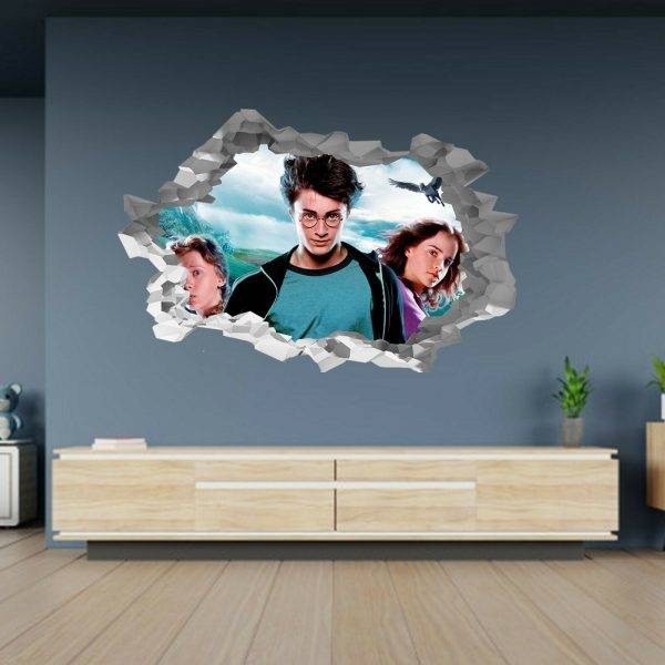 Wall Sticker Harry Potter Theme 3D Hole Effect - Blue Side Studio